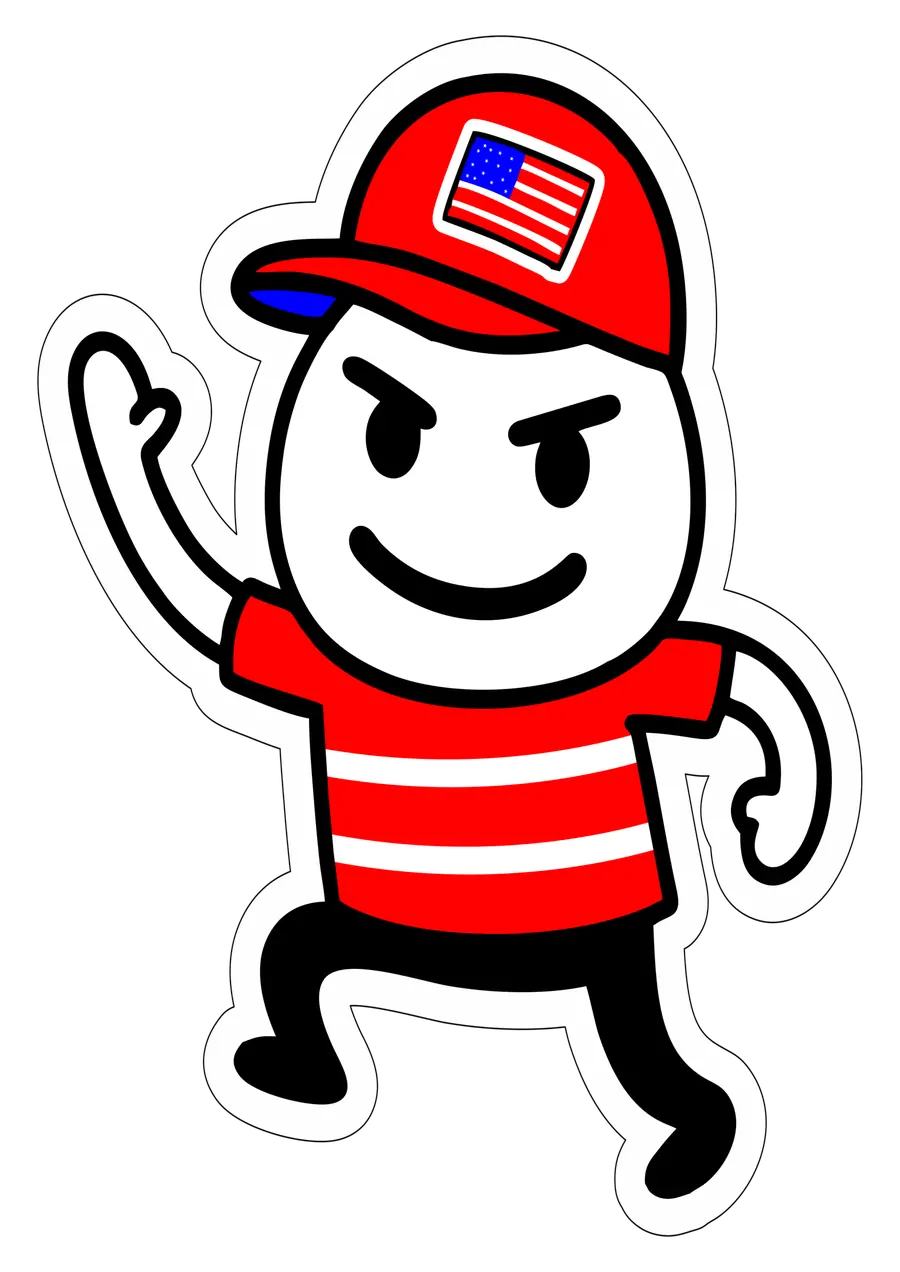 Flork Torcedor Americano PNG transparente