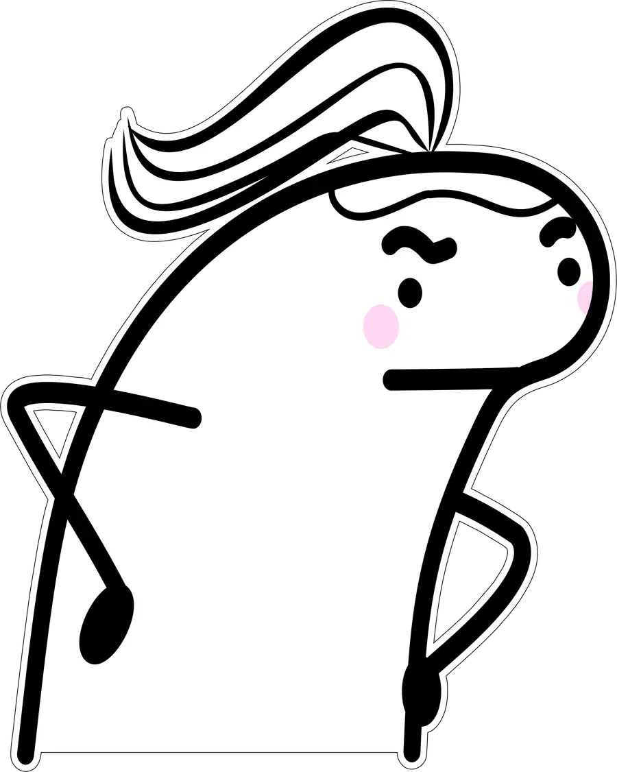 Flork Mulher com Raiva PNG transparente