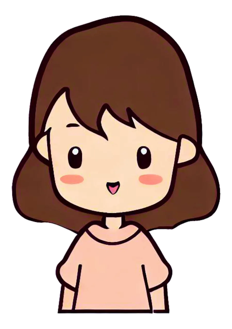 Menina Fofinha Sorrindo PNG transparente