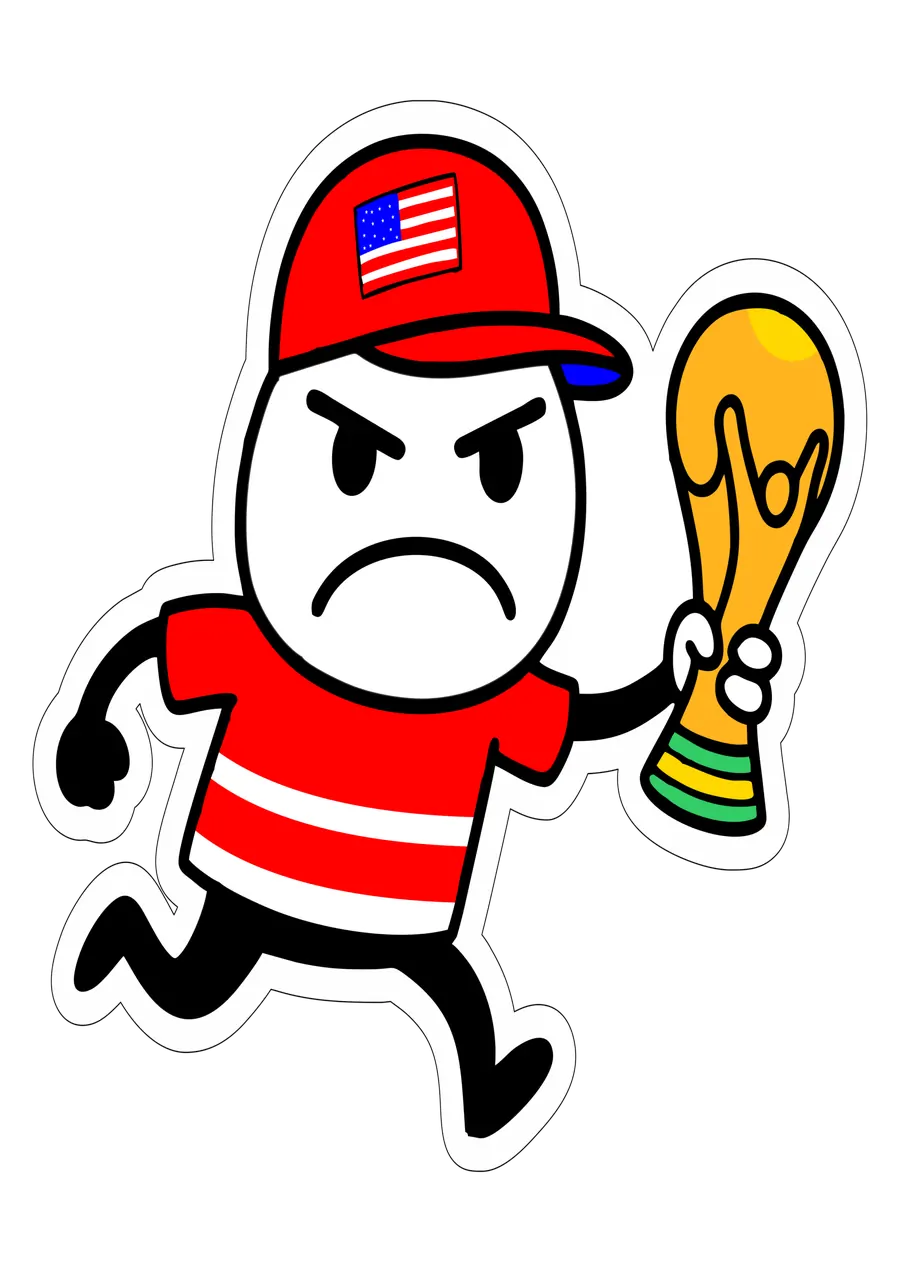 Flork Com Taça Da Copa PNG transparente