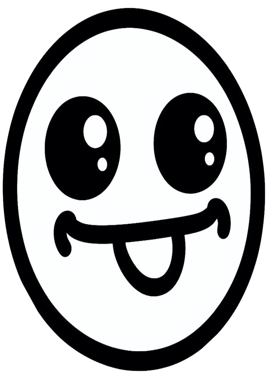 Figurinha Engraçada Com Língua De Fora PNG transparente