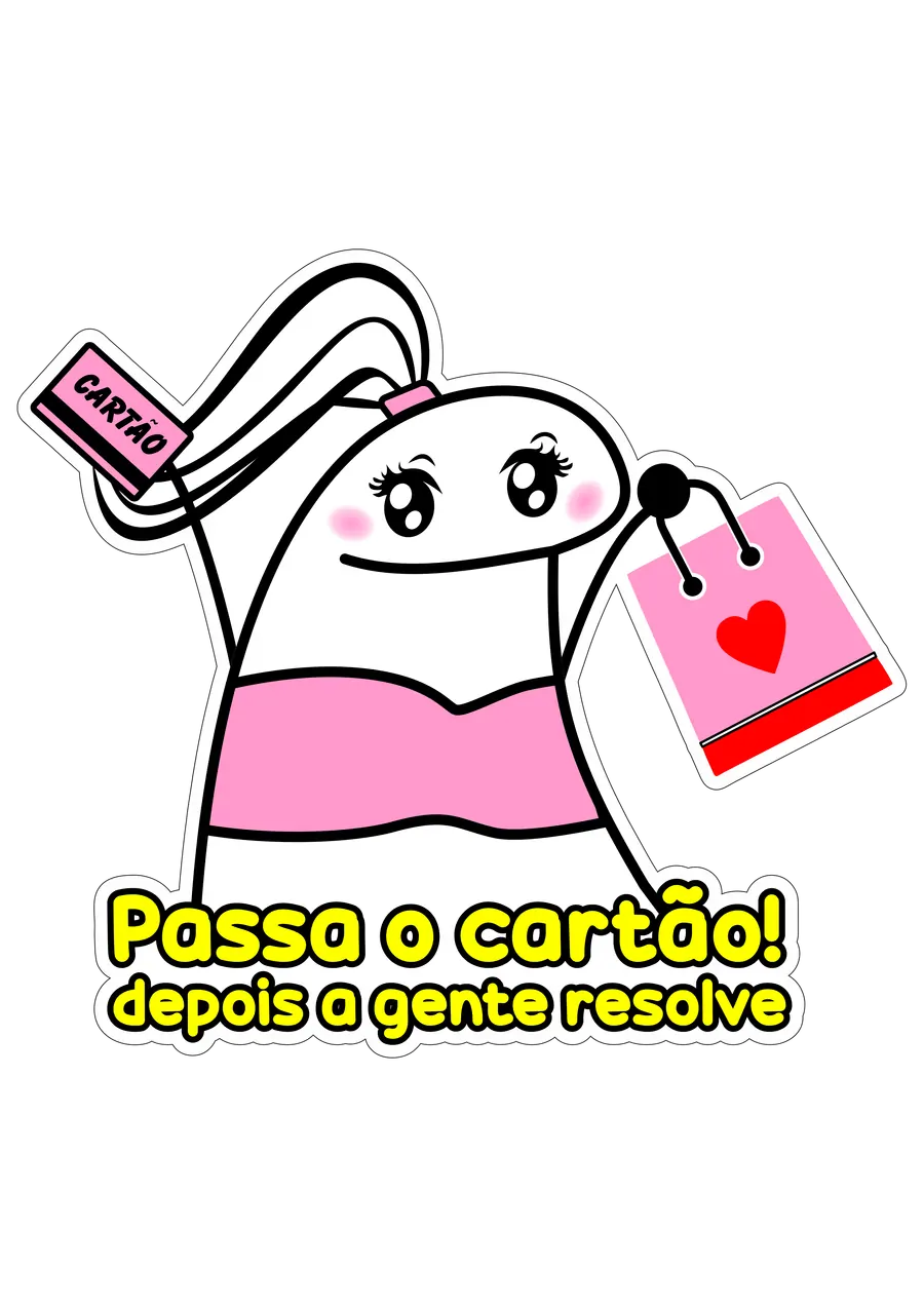 Flork Passa o Cartão Frase Engraçada PNG transparente