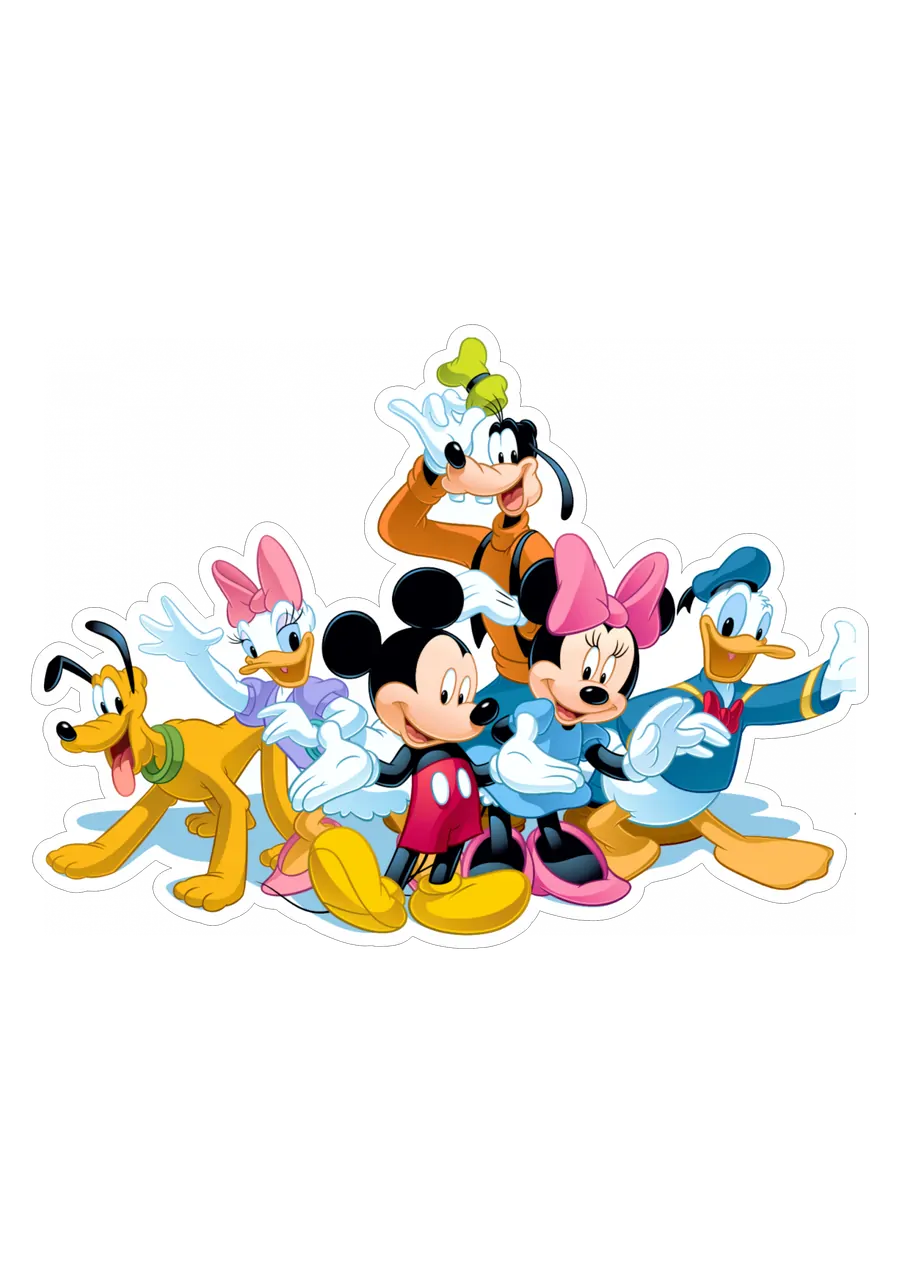 Turma do Mickey Mouse PNG transparente