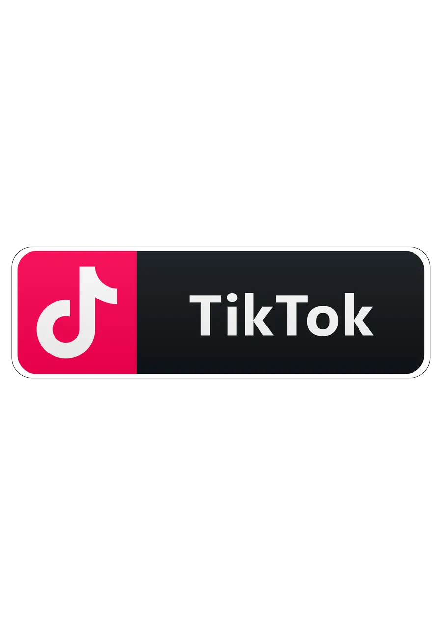 Banner com Logo TikTok PNG transparente