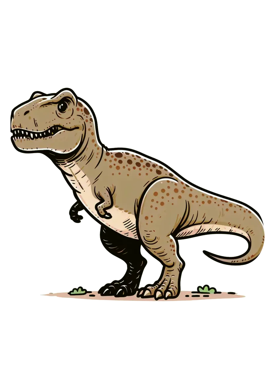 Dinossauro T-Rex Desenho Infantil PNG transparente