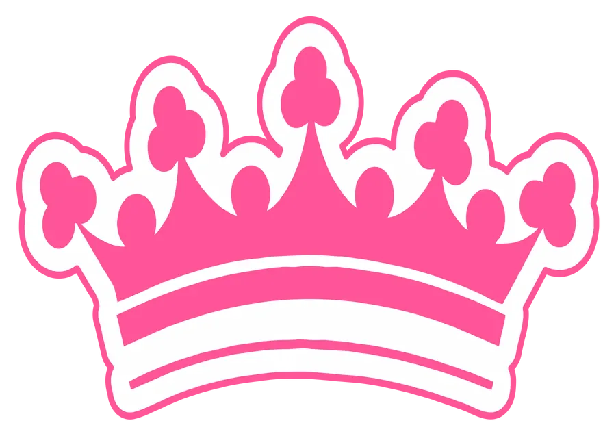 Coroa de Princesa Rosa PNG transparente