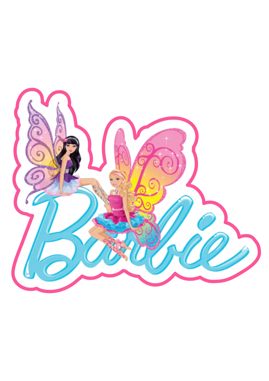 Barbie Fadas com Logo PNG transparente