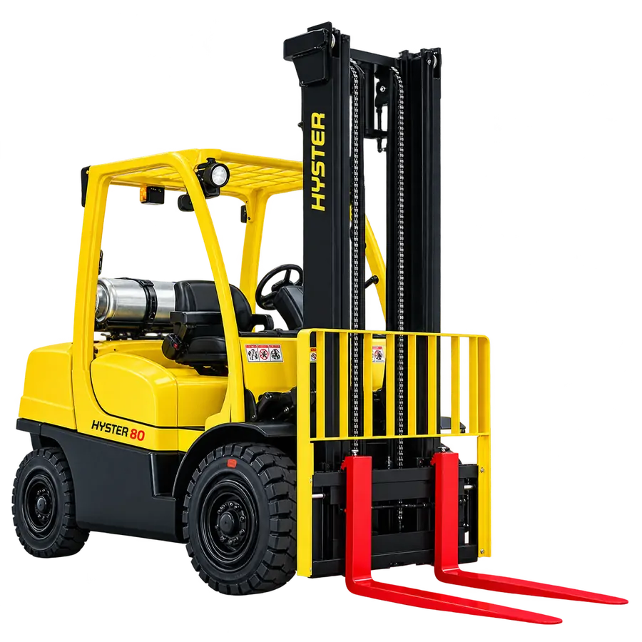 Empilhadeira Amarela Hyster PNG transparente