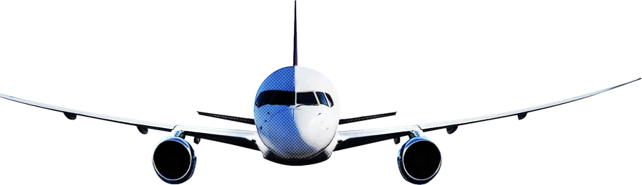 Avião de Passageiros PNG transparente