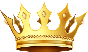 Coroa Dourada com Pontas PNG