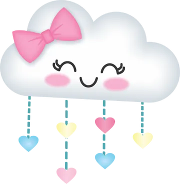 Nuvem Chuva de Amor PNG