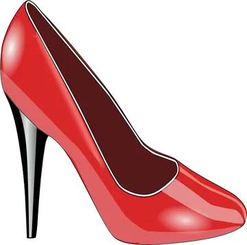 Sapato de Salto Alto Vermelho PNG