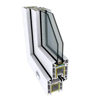 Perfil de Janela PVC em Corte PNG
