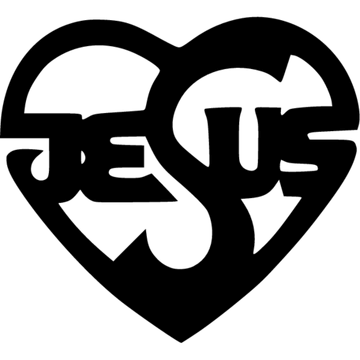 Coração com Nome Jesus PNG