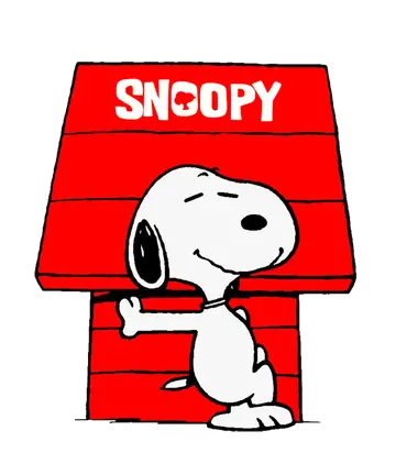 Snoopy na Casinha Vermelha PNG