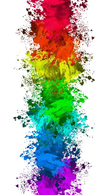 Respingos de Tinta Colorida PNG