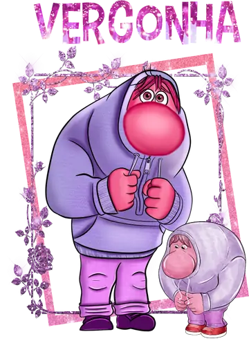 Vergonha Divertida Mente com Moldura PNG