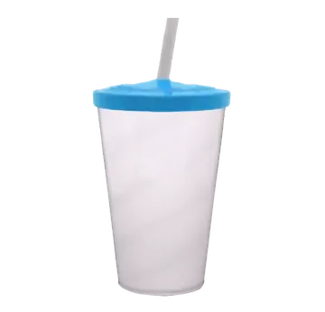 Copo Twister com Tampa Azul PNG