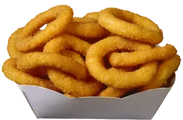 Anéis de Cebola Empanados PNG