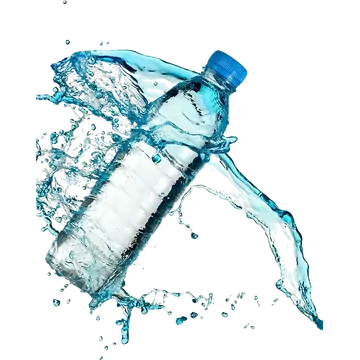 Garrafa de Água com Respingo PNG