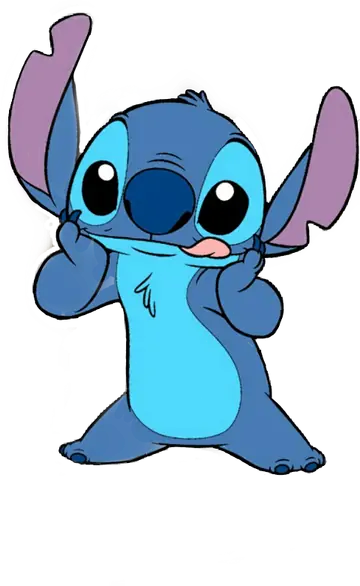 Stitch Fazendo Careta PNG
