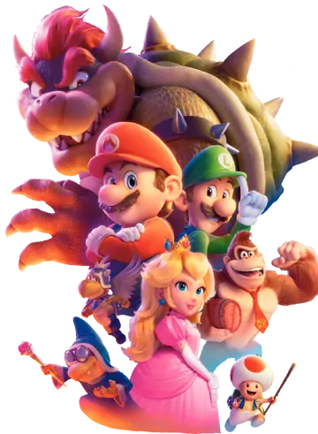 Super Mario Bros Filme Personagens PNG