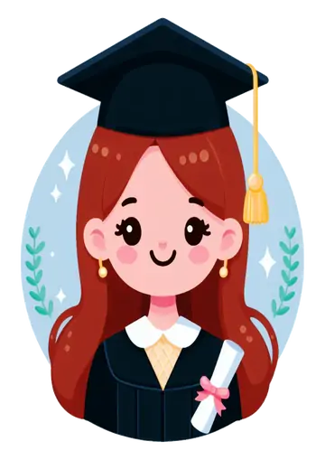 Formanda de Cabelo Ruivo com Diploma PNG