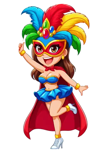 Super Mulher Foliã com Capa PNG