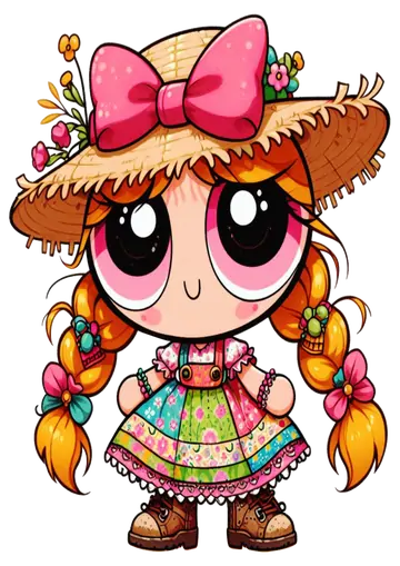 Florzinha Festa Junina com Flores PNG