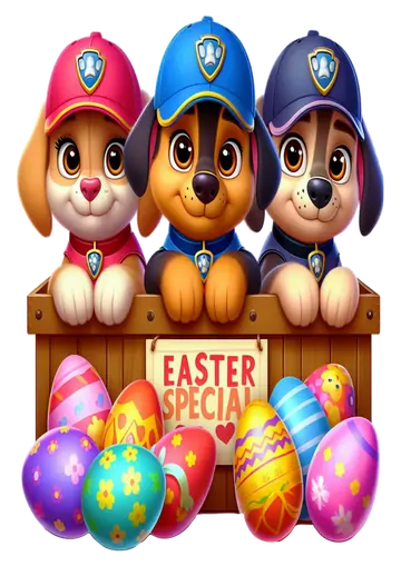 Patrulha Canina Especial de Páscoa PNG