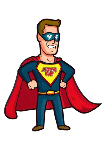 Super Pai Musculoso Óculos PNG