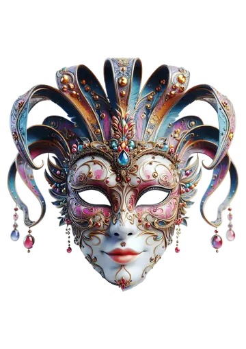 Máscara de Carnaval Veneziana PNG