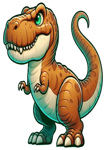 Dinossauro T-Rex Sorrindo Fofo PNG