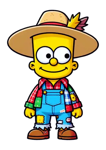 Bart Simpson de Festa Junina PNG