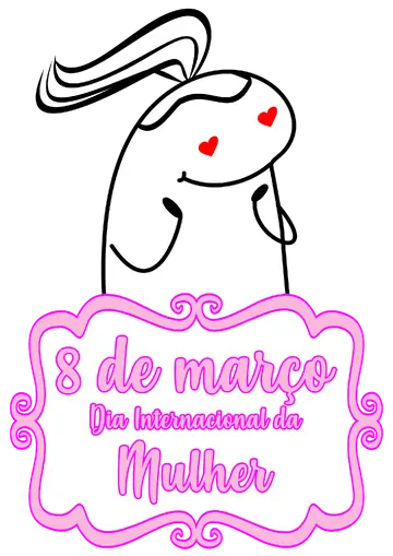 Flork Apaixonada Dia da Mulher PNG