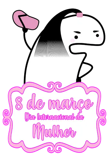 Flork com Chinelo Dia da Mulher PNG