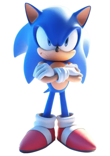 Sonic the Hedgehog em 3D PNG