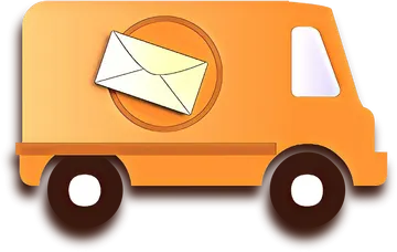 Van de Correio Laranja PNG