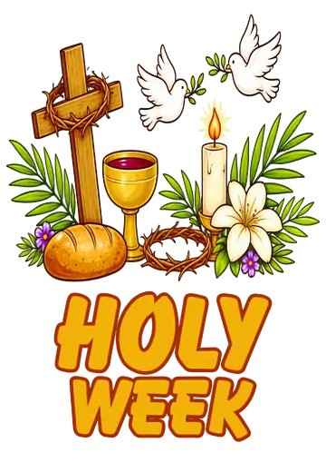 Símbolos da Semana Santa Holy Week PNG