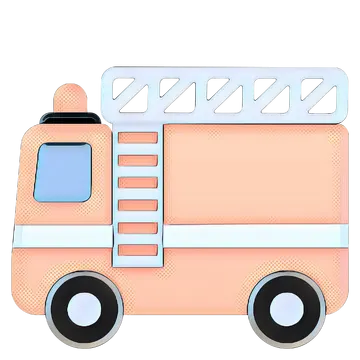 Caminhão de Bombeiros Rosa PNG