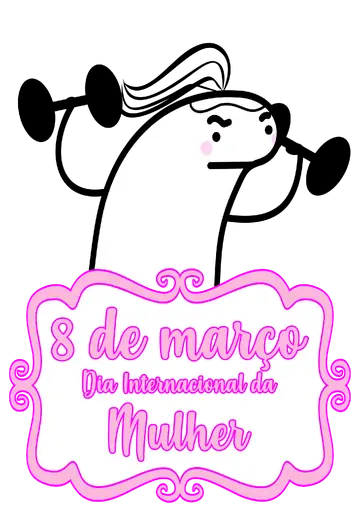Flork Feminino Forte Dia da Mulher PNG