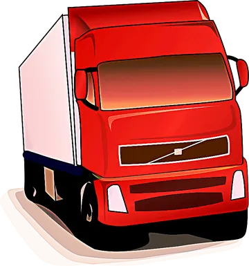 Caminhão Vermelho Volvo PNG