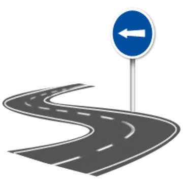Estrada com Placa PNG