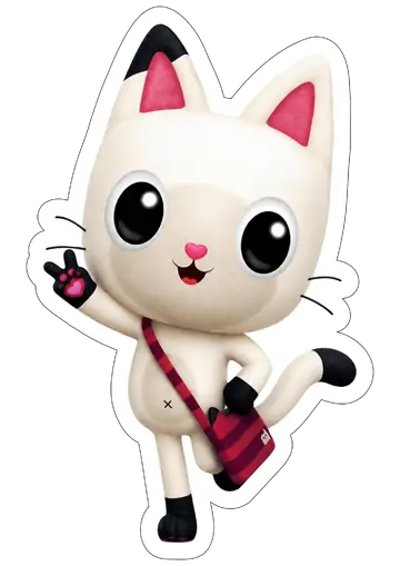 Pandy Gato da Casa Mágica da Gabby PNG