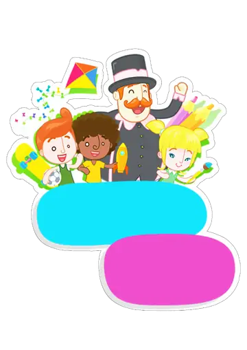 Turma do Mundo Bita para Personalizar PNG