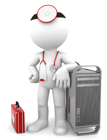 Boneco Técnico de Informática PNG