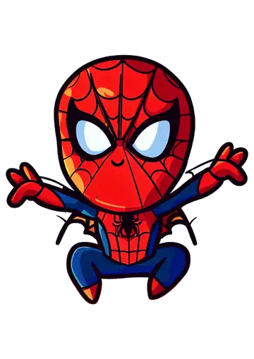 Homem Aranha Baby Saltando PNG