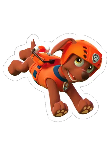 Zuma Patrulha Canina Nadando PNG