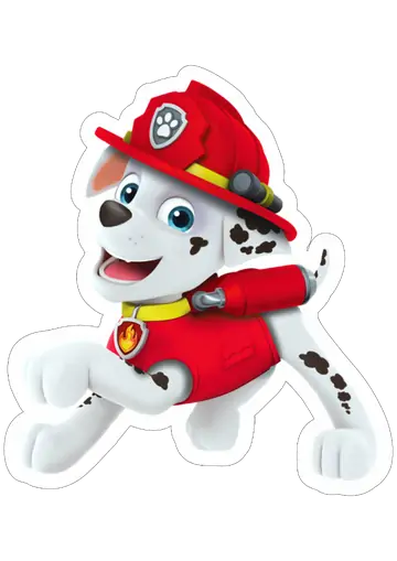 Marshall Patrulha Canina Correndo PNG