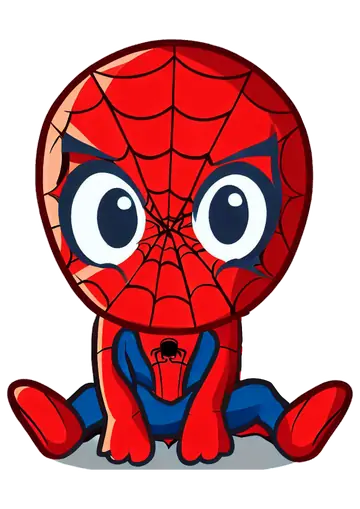 Homem Aranha Baby Cute PNG